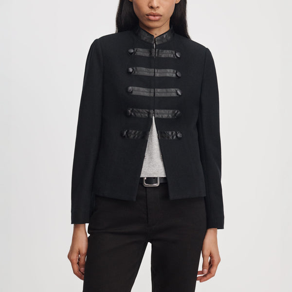 RAG & BONE Mercer Regalia Wool Blazer in Black