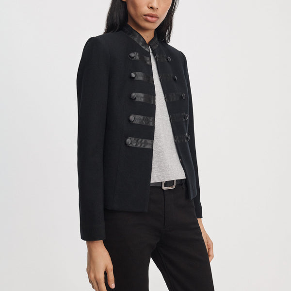 RAG & BONE Mercer Regalia Wool Blazer in Black