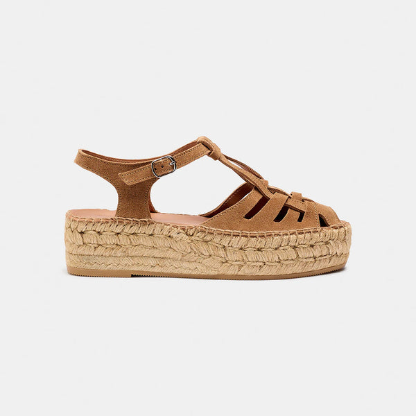 NAGUISA Bemol Espadrille Sandals in Caramel