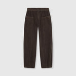 BEATRIZ FUREST Barlovento Wide Leg Cord Trousers in Dark Brown