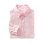 PINK HOUSE MUSTIQUE Mens Agave Linen Shirt  in Pink