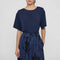 DEA KUDIBAL SolanaDEA Oversize Silk Woven T Shirt in Imperial