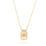 TALIS CHAINS Talisman Pendant Necklace in Cubic Zirconia