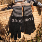 QUINTON & CHADWICK Angora Good Day Gloves  in Fossil
