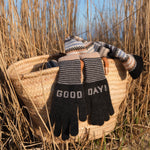 QUINTON & CHADWICK Angora Good Day Gloves  in Fossil