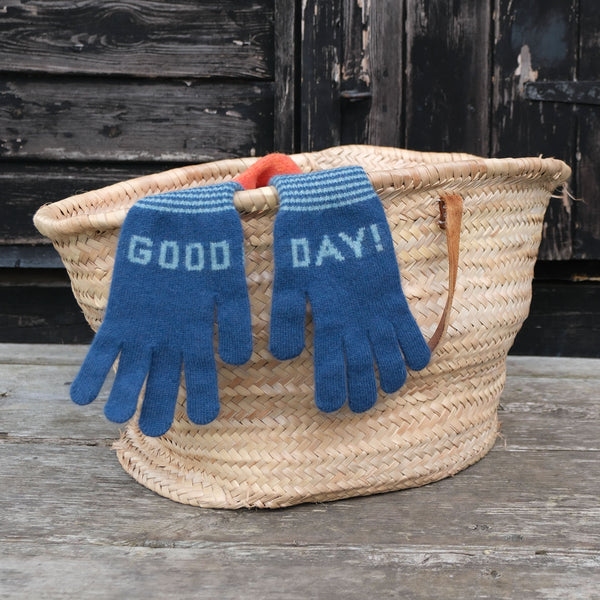 QUINTON & CHADWICK Angora Good Day Gloves  in Meadow Patch