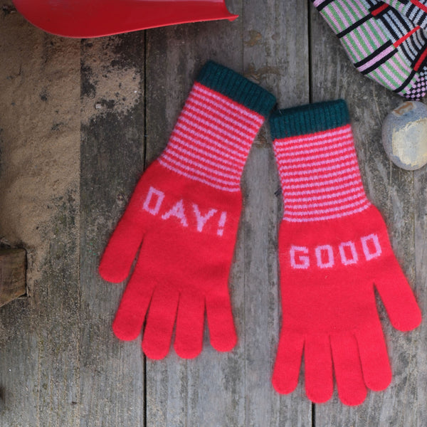 QUINTON & CHADWICK Angora Good Day Gloves  in Hyper Nature