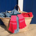 QUINTON & CHADWICK Angora Good Day Gloves  in Hyper Nature
