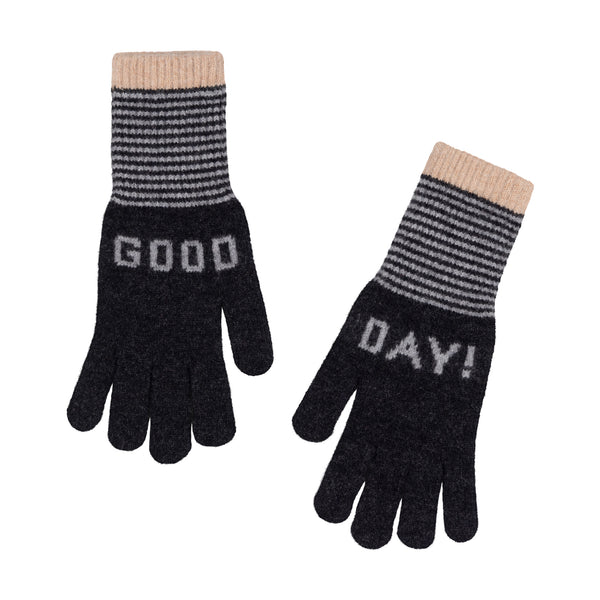 QUINTON & CHADWICK Angora Good Day Gloves  in Fossil
