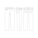 ALBERTO Pipe Cashmere Denim Jeans in Navy