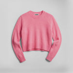 COLORUSH Sunset Swell Cashmere Crew Neck Jumper in Blush