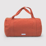 LES PENSIONNAIRES Organic Cotton Bowling Bag in Flamboyant Orange