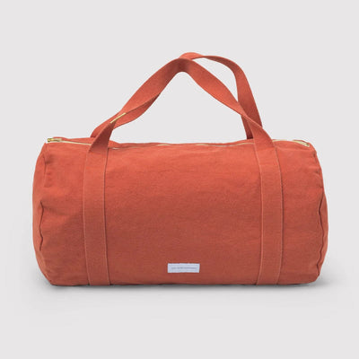 LES PENSIONNAIRES Organic Cotton Bowling Bag in Flamboyant Orange