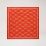 MULBERRY Small Square Scarf - Mulberry Tree in Coral Orange