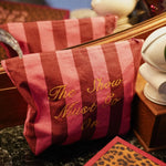 ANNA + NINA The Show Must Go On Make-Up Bag in Pink/Red