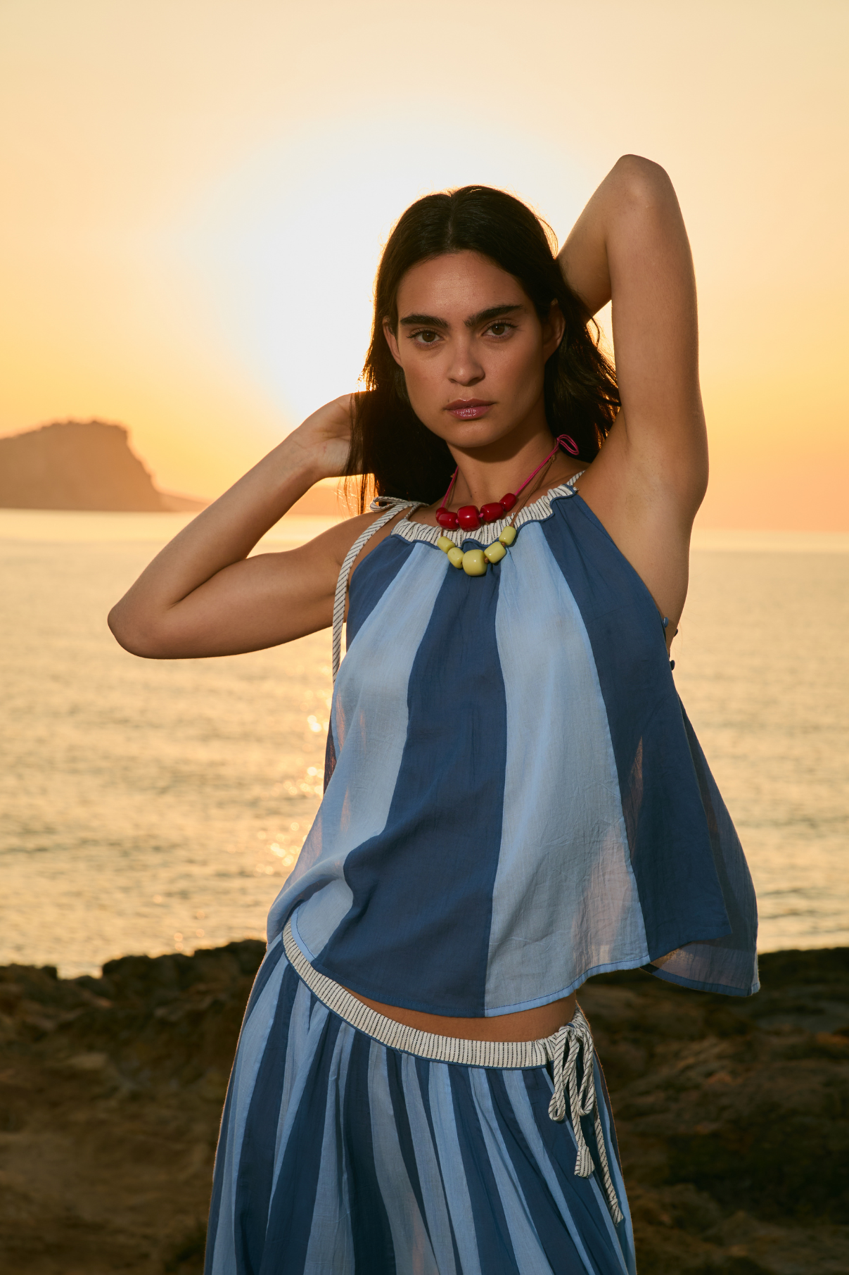SOPHIE + LUCIE Circo Voile Top in Blue