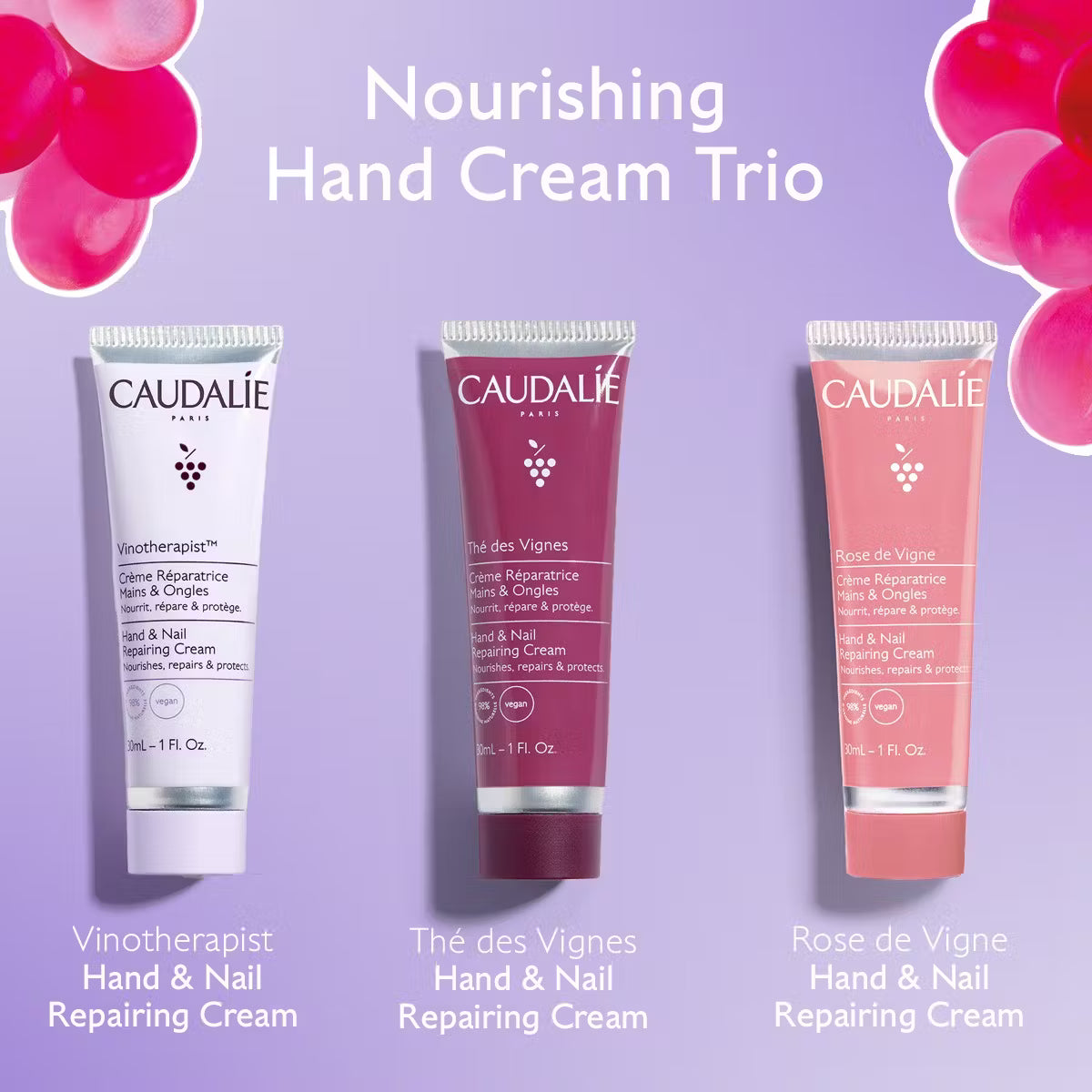 CAUDALIE Nourishing Hand Cream Trio Set