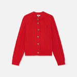 BAUM UND PFERDGARTEN Chleo Cable Knit Cardigan in Adrenaline Rush