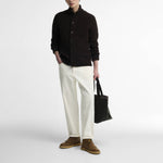 BARBOUR Mordale Knitted Button Through Cardigan in Dark Brown