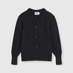 BEATRIZ FUREST Lane Fleck Wool Cardigan in Navy/Green