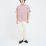 OLIVER SPENCER Atlanta Short Sleeve Shirt in Fergusson Pink