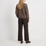 ARTLOVE Anelia V Neck Button Front Cardigan in Brown