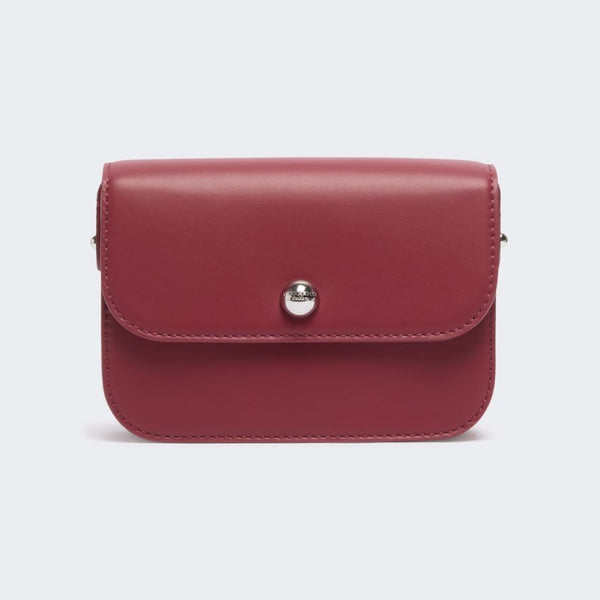 WEEKEND MAX MARA WKAPetali Smooth Calfskin Crossbody Handbag in Red