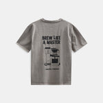 ANERKJENDT Akvillads Brew Like A Master T Shirt in Grey Flannel
