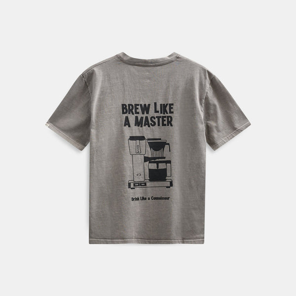 ANERKJENDT Akvillads Brew Like A Master T Shirt in Grey Flannel