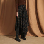 SOPHIE + LUCIE Panuelo Berlin Check Skirt in Brown
