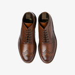 LOAKE Bedale Calf Brogue Boots in Mahogany