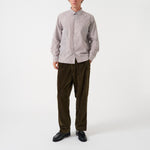 UNIVERSAL WORKS Patched Queens Cotton Shirt in Brown