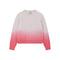 JUMPER 1234 Dip Dye Brushed Crew Neck Jumper in Oyster/Gossip Girl