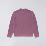EDWIN Nix Round Neck Wool Sweater  in Grape Nectar