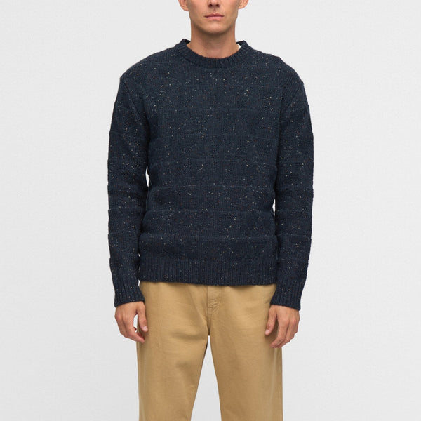 ANERKJENDT Aksinus Heavy Wool Jumper in Sky Captain