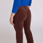 NYDJ Marilyn Corduroy Trousers in Chocolate Fondant