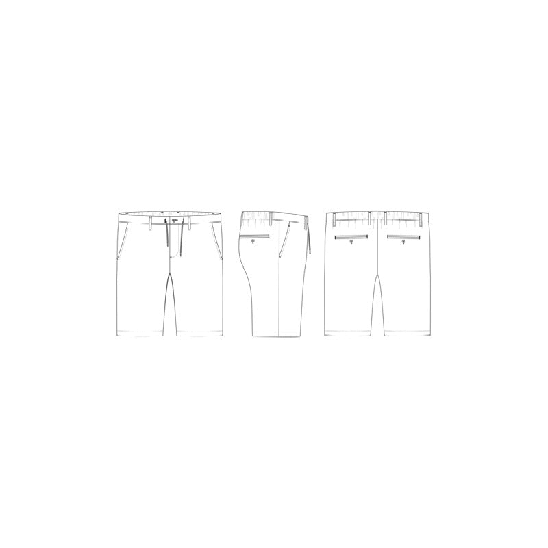 ALBERTO Linen Mix Drawstring Shorts in Off White