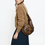 BEATRIZ FUREST Morgan Ribbed Shawl Cardigan in Camel