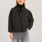 TINSELS Francis Road Check Pocket Shacket in Black