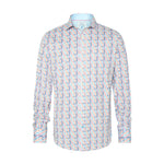 A FISH NAMED FRED Ikat Shirt in Multicolour
