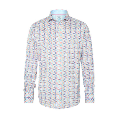 A FISH NAMED FRED Ikat Shirt in Multicolour