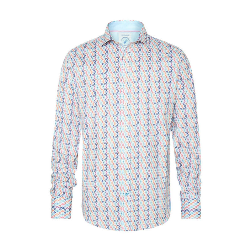 A FISH NAMED FRED Ikat Shirt in Multicolour