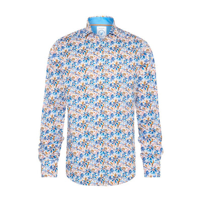 A FISH NAMED FRED Monkey Shirt in Cobalt