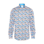 A FISH NAMED FRED Monkey Shirt in Cobalt