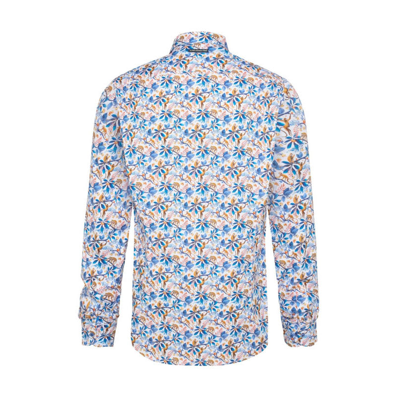 A FISH NAMED FRED Monkey Shirt in Cobalt