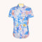 A FISH NAMED FRED Collage Short Sleeve Shirt in Multicolour