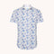 A FISH NAMED FRED Palm Trees Short Sleeve Shirt in Off White