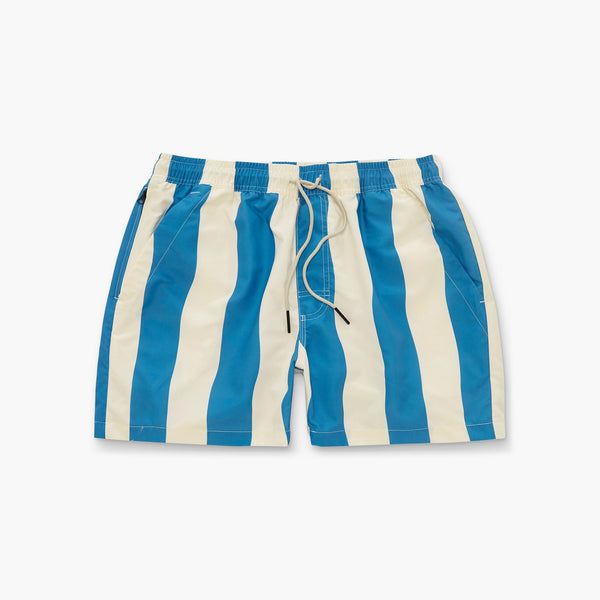 OAS Waver Swim Shorts in Blue/White