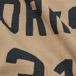 UNIVERSAL WORKS Jersey Print T Shirt in Sand