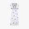 PINK CITY PRINTS Alicia Hand Embroidered Cotton Dress in Provencal Perfume